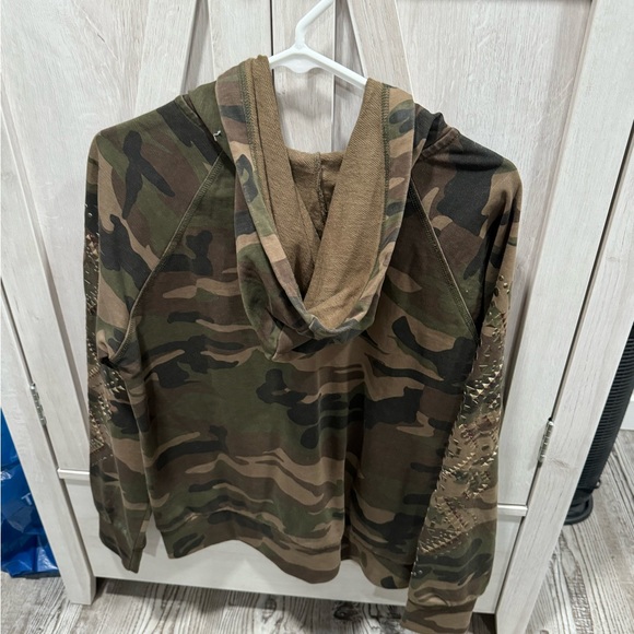 Miss Me Camouflage Hoodie Size Medium - Picture 2 of 5